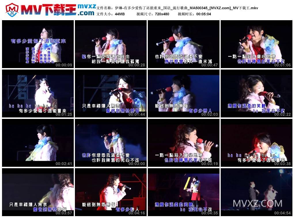 伊琳-有多少爱伤了还能重来_国语_流行歌曲_MA500345